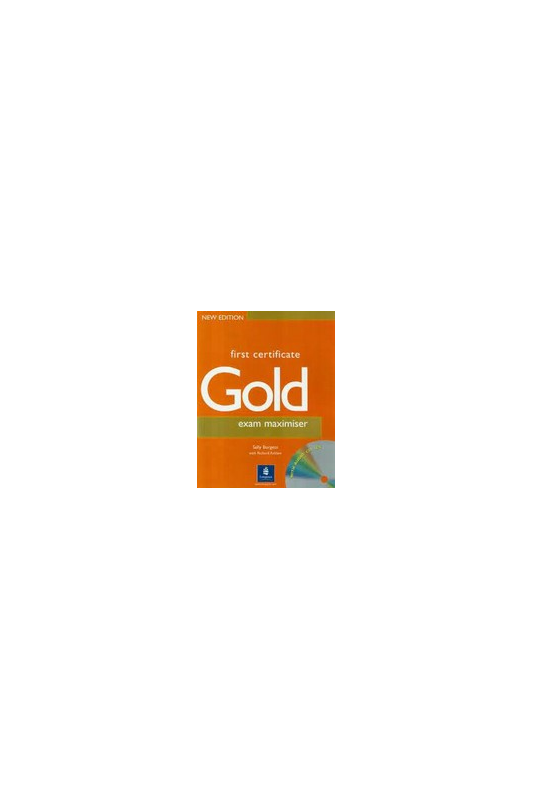 First certificate Gold coursebook ir Exam maximiser with audio CD set